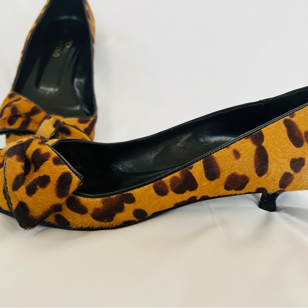 Valentino Leopard Kitten Heels